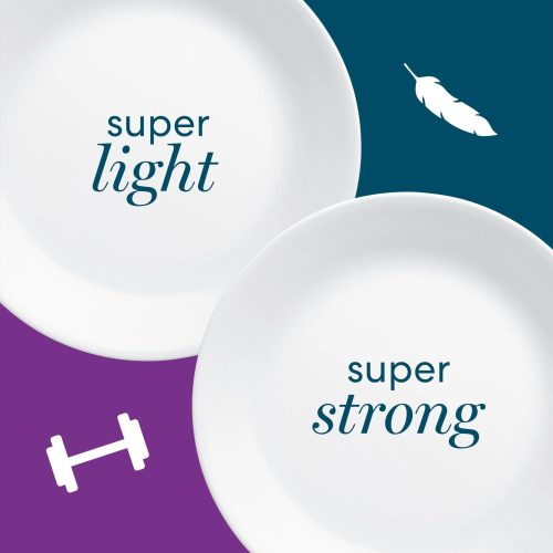 Corelle Dinnerware- Lightweight Winter Frost White 6.75 Appetizer Plate