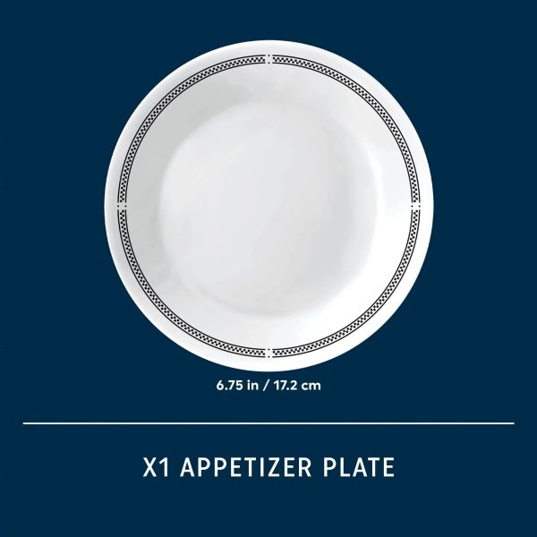 Corelle Dinnerware- Lightweight Brasserie 6.75 Appetizer Plate