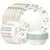 Corelle Dinnerware- Lightweight Wildflower Scatter 18-piece Dinnerware Set, Service for 6