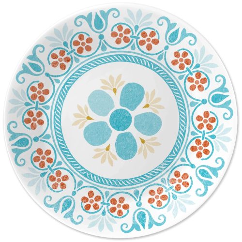 Corelle Dinnerware- Lightweight Global Collection Terracotta Dreams 6.75 Appetizer Plate