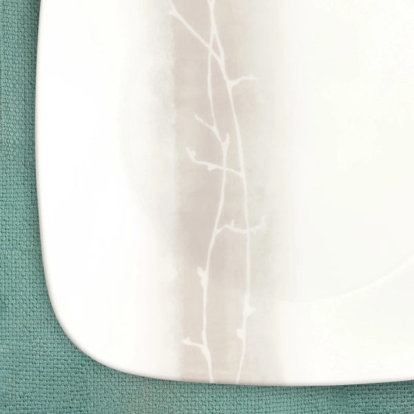 Corelle Dinnerware- Lightweight Square Wandering Grove 9 Salad Plate