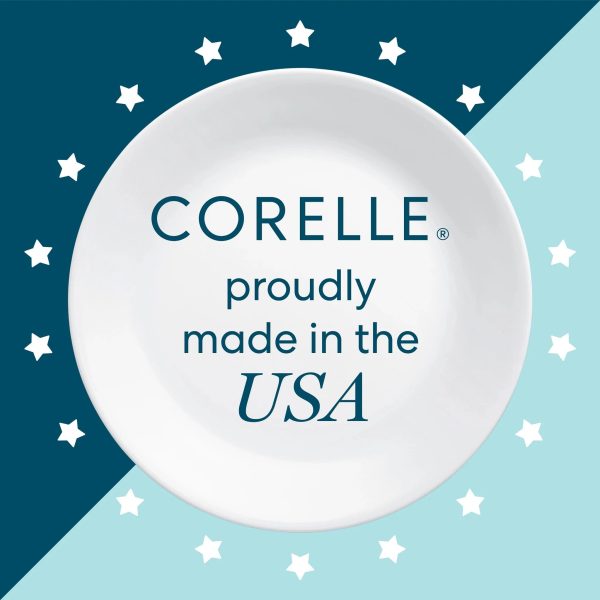 Corelle Dinnerware- Lightweight Winter Frost White 10.25 Dinner Plates, 6-pack