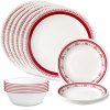 Corelle Dinnerware- Lightweight Sadie 18-piece Dinnerware Set, Service for 6