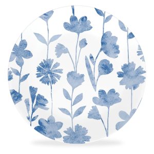 Corelle Dinnerware- Lightweight Botanical Stripes 6.75 Appetizer Plate