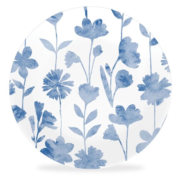Corelle Dinnerware- Lightweight Botanical Stripes 8.5 Salad Plate, Floral