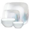 Corelle Dinnerware- Lightweight Aquarello 16-piece Dinnerware Set, Service for 4 Corelle Dinnerware- Lightweight Aquarello 16-piece Dinnerware Set, Service for 4