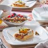 Corelle Dinnerware- Lightweight Simple Lines 18-piece Dinnerware Set, Service for 6
