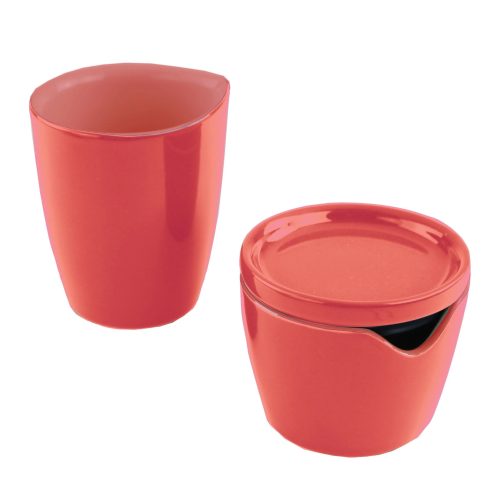 Corelle Dinnerware- Lightweight Vermilion Cream and Sugar Set