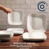 Corelle Dinnerware- Lightweight Square Wandering Grove 9 Salad Plate