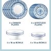 Corelle Dinnerware- Lightweight Portofino 16-piece Dinnerware Set, Service for 4
