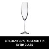 Corelle Dinnerware- Lightweight Bangkok Bliss Champagne Flute Glasses (4-Pieces), 6-ounce, Dishwasher Safe, Lead-free Crystalline