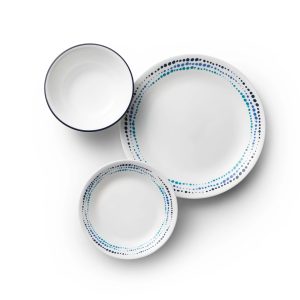 Corelle Dinnerware- Lightweight Ocean Blues 6.75 Appetizer Plate
