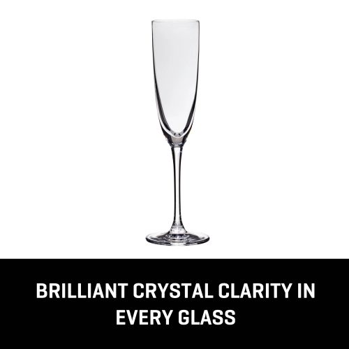 Corelle Dinnerware- Lightweight Tokyo Temptation Champagne Glasses (4-Pieces), 5-ounce, Dishwasher Safe, Lead-free Crystalline