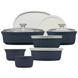 Corelle Dinnerware- Lightweight French Colors 12-piece Bakeware Set, Cabernet