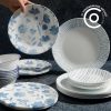 Corelle Dinnerware- Lightweight Botanical Stripes 32-piece Dinnerware Set, Service for 8