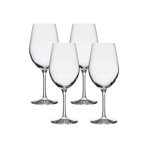 Corelle Dinnerware- Lightweight Tokyo Temptation Bordeaux Glasses (4-Pieces), 21-ounce, Dishwasher Safe, Lead-free Crystalline