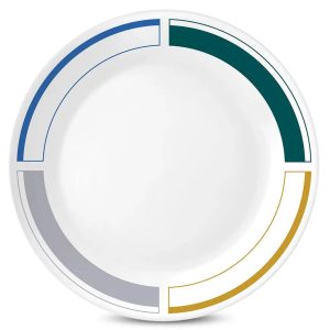 Corelle Dinnerware- Lightweight Cobalt Circles 6.75 Appetizer Plate