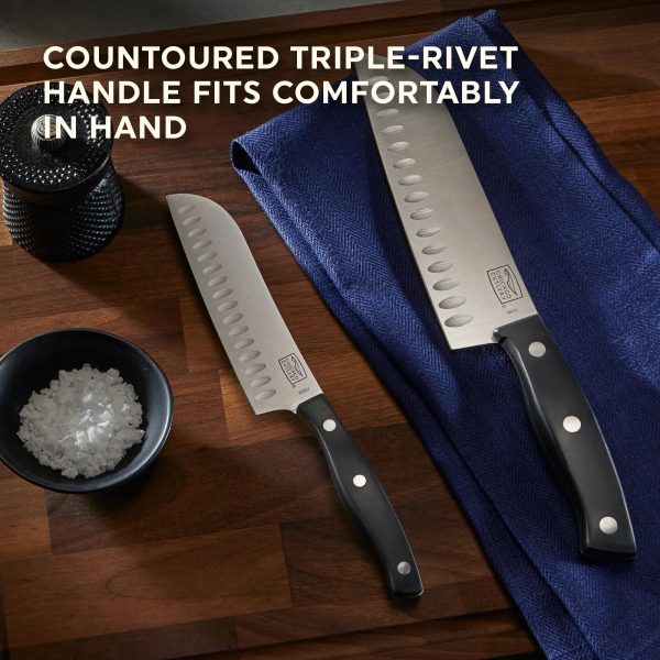 Corelle Dinnerware- Lightweight Ellsworth 2-piece Santoku Knife