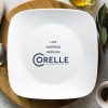 Corelle Dinnerware- Lightweight Square® Pure White 12-piece Dinnerware Set with Appetizer Plates, Service for 4