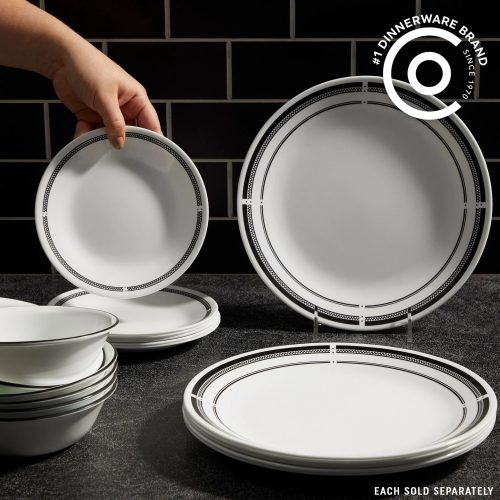 Corelle Dinnerware- Lightweight Brasserie 6.75 Appetizer Plate, 6-pack