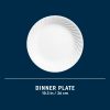 Corelle Dinnerware- Lightweight Enhancements 10.25 Glass Dinner Plate