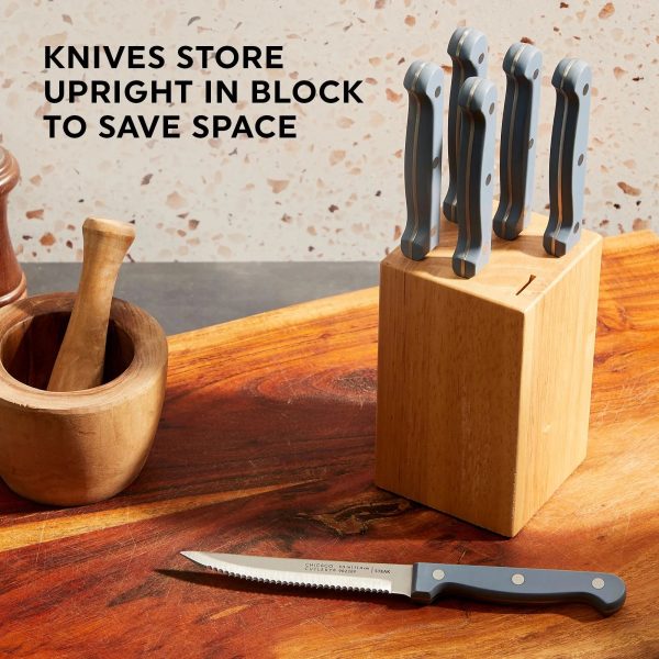 Corelle Dinnerware- Lightweight Halsted 7-piece Steak Knife Set