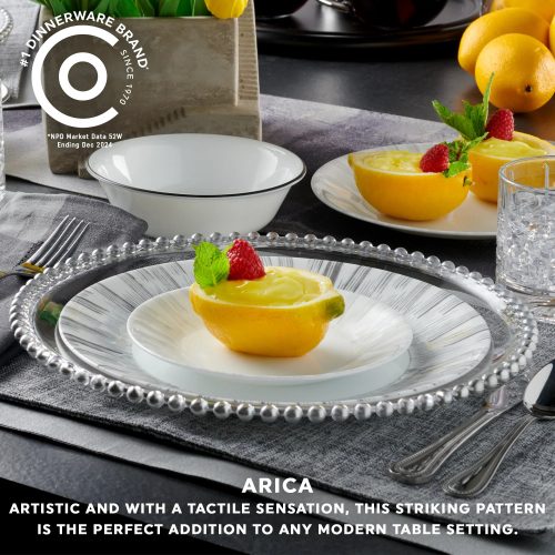 Corelle Dinnerware- Lightweight Darlington 10.25 Dinner Plate