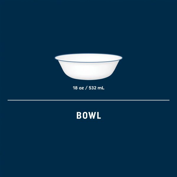Corelle Dinnerware- Lightweight Botanical Stripes 18-ounce Cereal Bowl