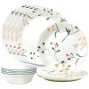 Corelle Dinnerware- Lightweight Wildflower Scatter 12-piece Dinnerware Set, Service for 4