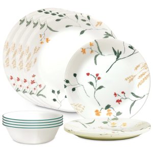 Corelle Dinnerware- Lightweight Wildflower Scatter 10.25 Dinner Plate