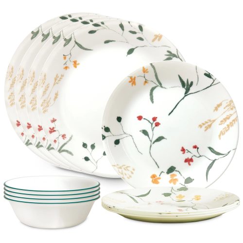 Corelle Dinnerware- Lightweight Wildflower Scatter 6.75 Appetizer Plate