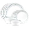 Corelle Dinnerware- Lightweight Country Cottage 16-piece Mugless Dinnerware Set, Service for 4