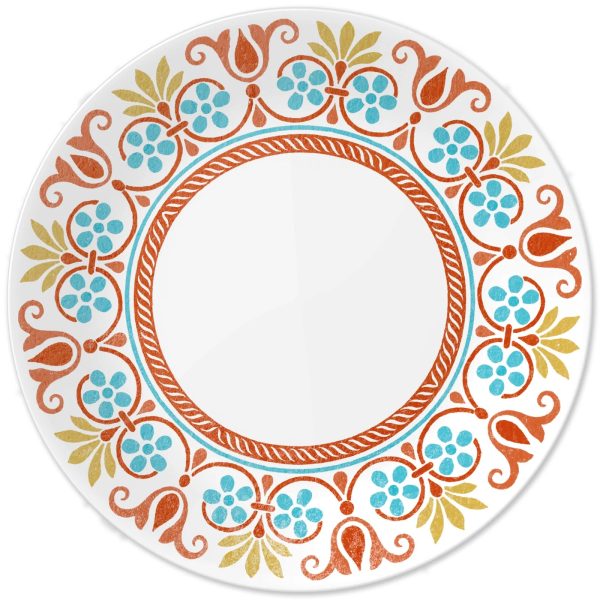 Corelle Dinnerware- Lightweight Global Collection Terracotta Dreams 10.25″ Dinner Plates, 4-pack