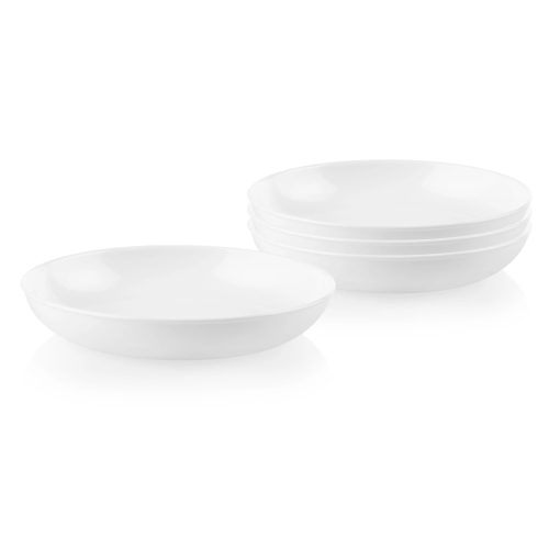 Corelle Dinnerware- Lightweight Winter Frost White 30-ounce Versa Meal Bowls, 4-pack