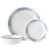 Corelle Dinnerware- Lightweight Ocean Blues 12-piece Dinnerware Set, Service for 4
