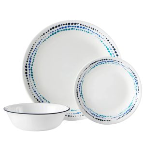 Corelle Dinnerware- Lightweight Ocean Blues 10.25 Dinner Plate