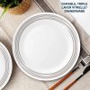 Corelle Dinnerware- Lightweight Brushed Silver 8.5 Salad Plate