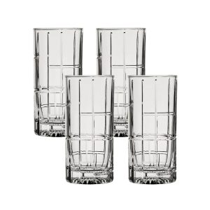 Corelle Dinnerware- Lightweight Sondria White Wine Glasses (4-pieces), 14-ounce, Dishwasher Safe