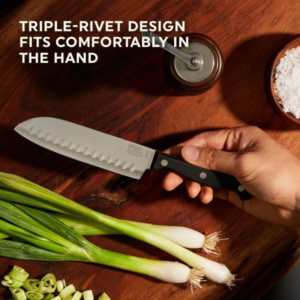 Corelle Dinnerware- Lightweight Essentials® 2-piece Santoku / Partoku Knife Set