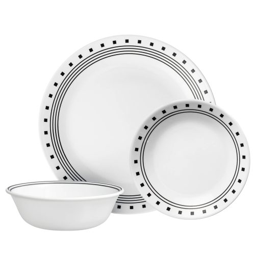Corelle Dinnerware- Lightweight Lia Square 6.5″ Appetizer Plate