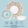 Corelle Dinnerware- Lightweight Global Collection Terracotta Dreams 18-piece Dinnerware Set, Service for 6