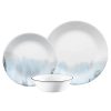 Corelle Dinnerware- Lightweight Tranquil Reflections 12-piece Dinnerware Set, Service for 4