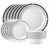 Corelle Dinnerware- Lightweight Brasserie 18-piece Dinnerware Set, Service for 6
