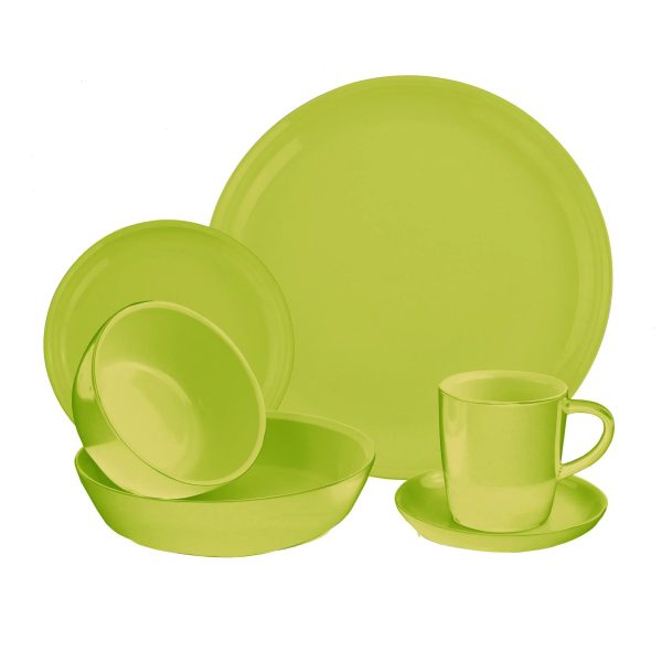 Corelle Dinnerware- Lightweight 6-piece Sprout Dinnerware Set , Service for 1