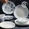 Corelle Dinnerware- Lightweight Botanical Stripes 10.25 Dinner Plate