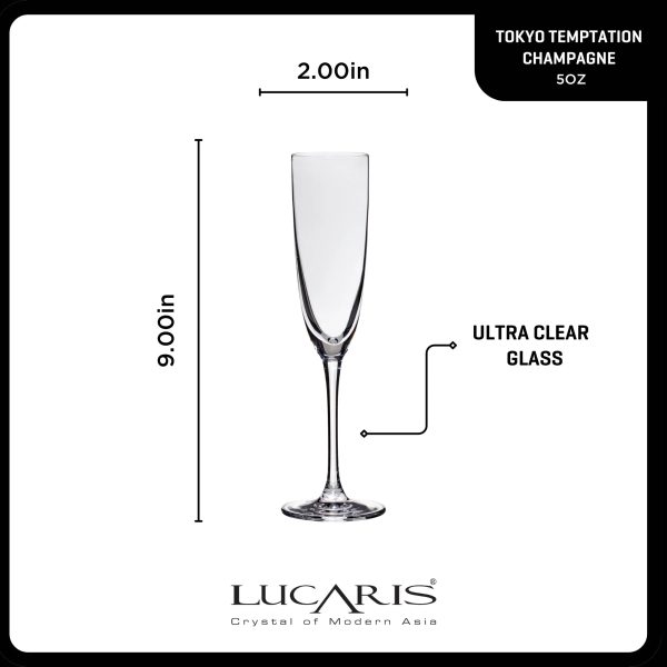 Corelle Dinnerware- Lightweight Tokyo Temptation Champagne Glasses (4-Pieces), 5-ounce, Dishwasher Safe, Lead-free Crystalline Corelle Dinnerware- Lightweight Tokyo Temptation Champagne Glasses (4-Pieces), 5-ounce, Dishwasher Safe, Lead-free Crystalline