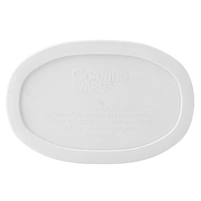 Corelle Dinnerware- Lightweight French White® Plastic Lid for 15-ounce Oval Baking Dish