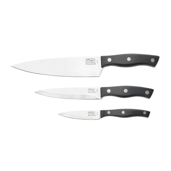 Corelle Dinnerware- Lightweight Ellsworth 3-piece Knife Set Corelle Dinnerware- Lightweight Ellsworth 3-piece Knife Set