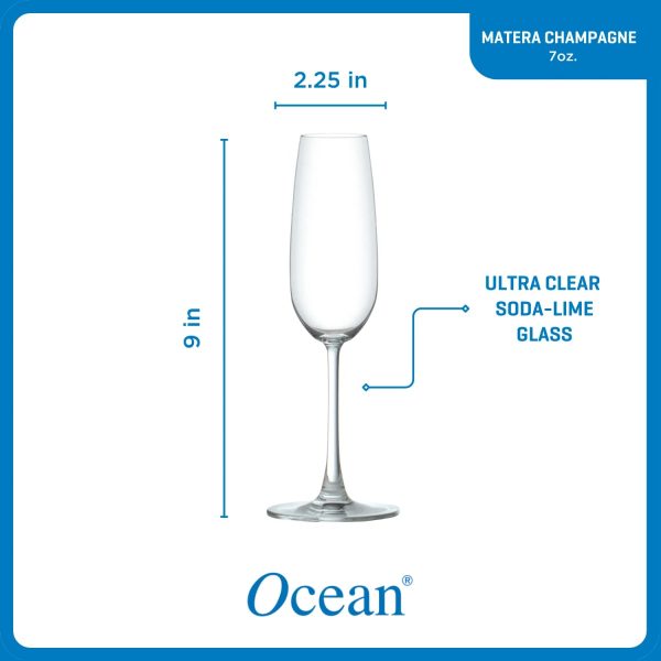 Corelle Dinnerware- Lightweight Matera Champagne Flutes (4-Pieces), 7-ounce, dishwasher safe Corelle Dinnerware- Lightweight Matera Champagne Flutes (4-Pieces), 7-ounce, dishwasher safe