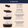 Corelle Dinnerware- Lightweight French Colors 10-piece Bakeware Set, Cabernet Corelle Dinnerware- Lightweight French Colors 10-piece Bakeware Set, Cabernet